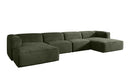 Designer Sofa Comfy U in Fluweel
