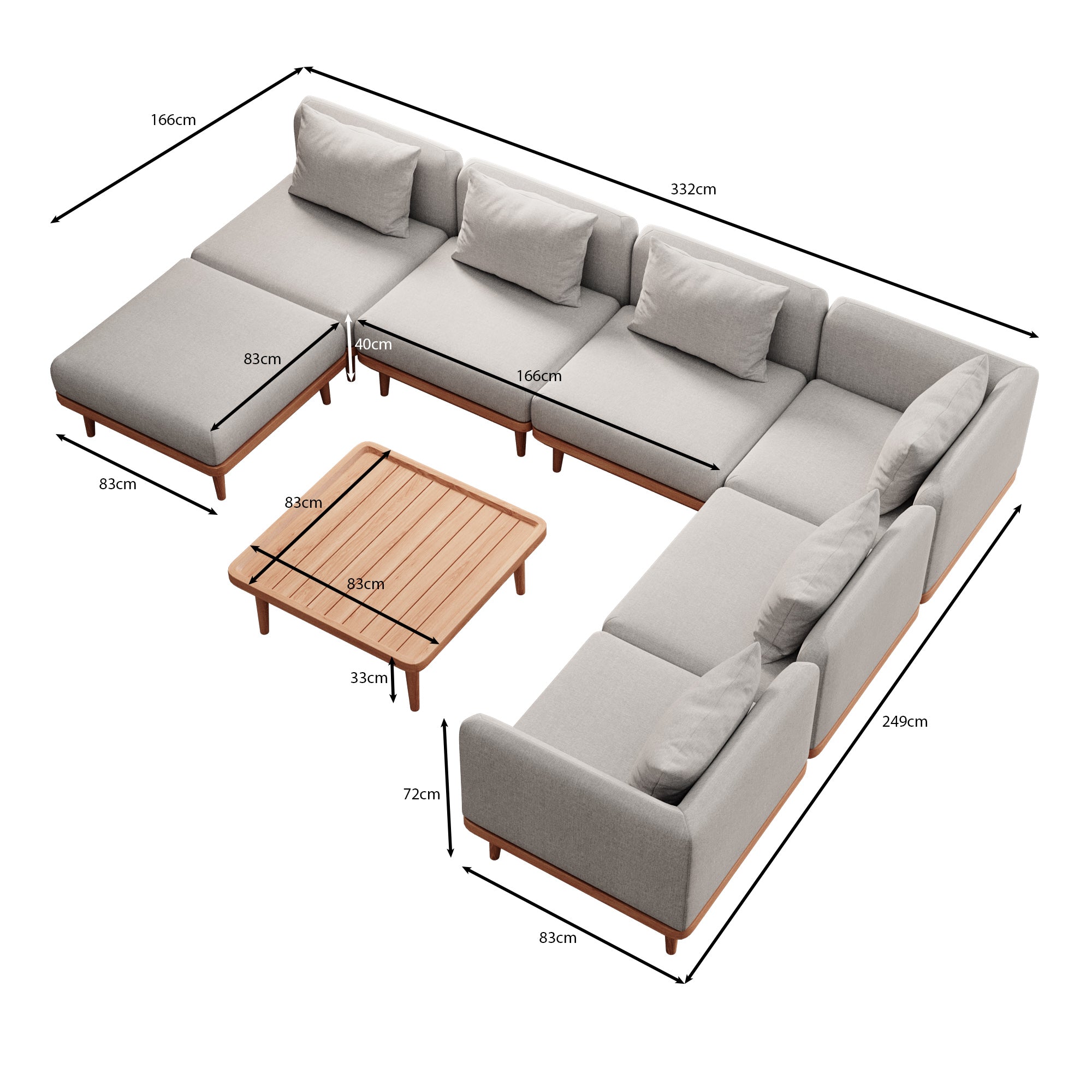 Nouri Wohnlandschaft I – Collection Aevora™
