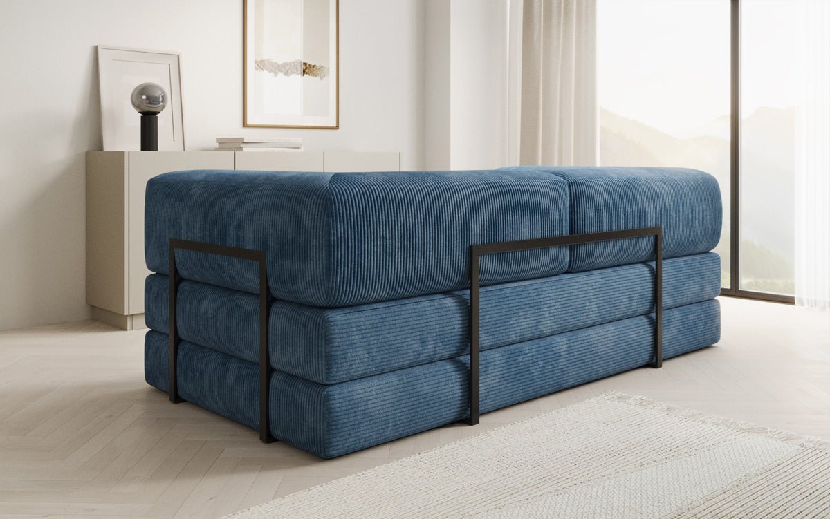 Designer Sofa Lazy 3-Seater in Corduroy