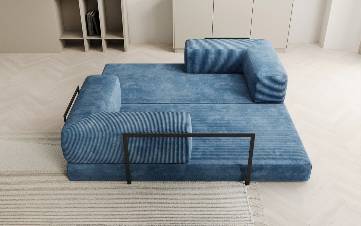 Designer Sofa Lazy 3-Seater in Corduroy