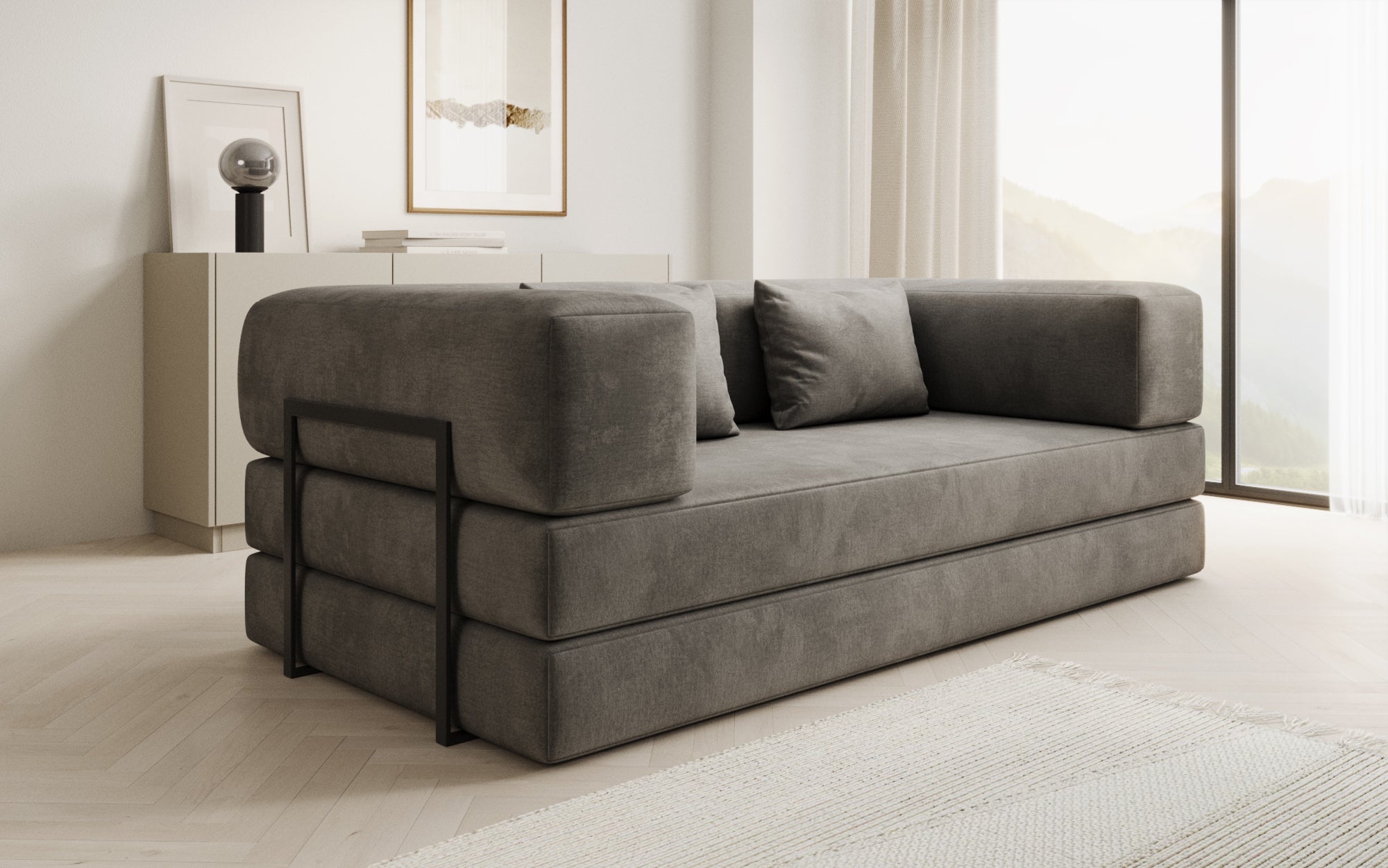 Housse supplémentaire pour le canapé Lazy en Velours