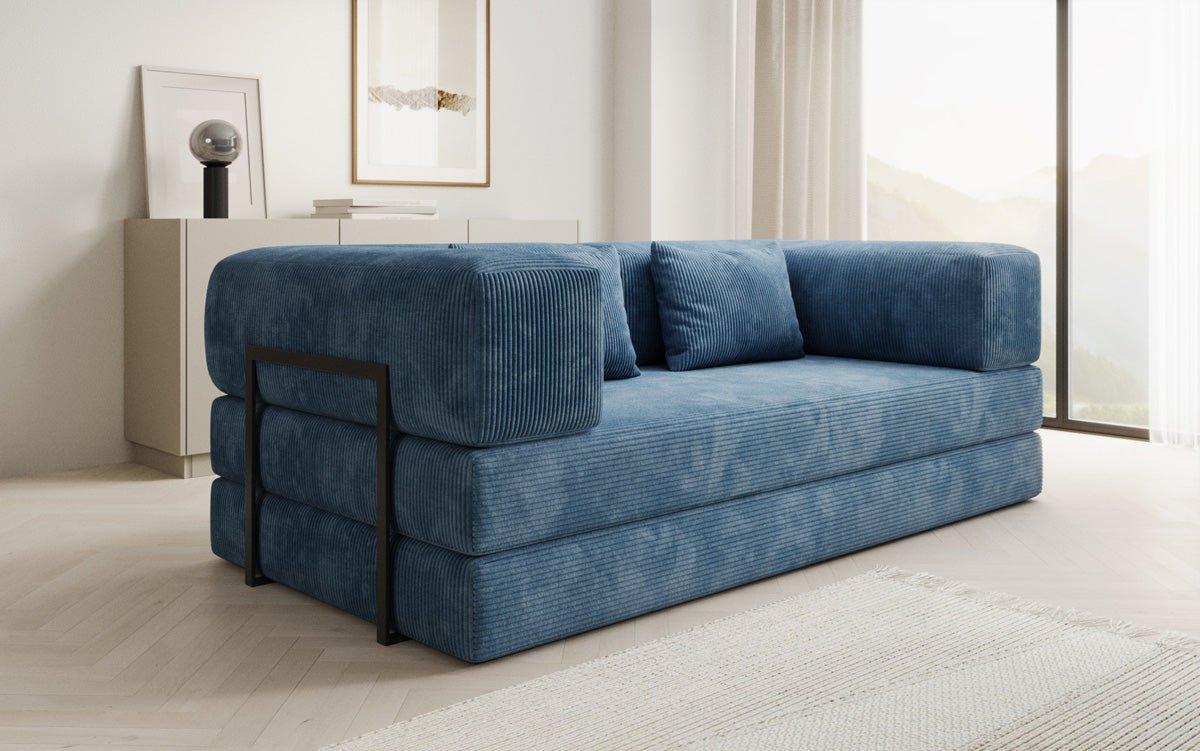 Designer Sofa Lazy 3-Seater in Corduroy