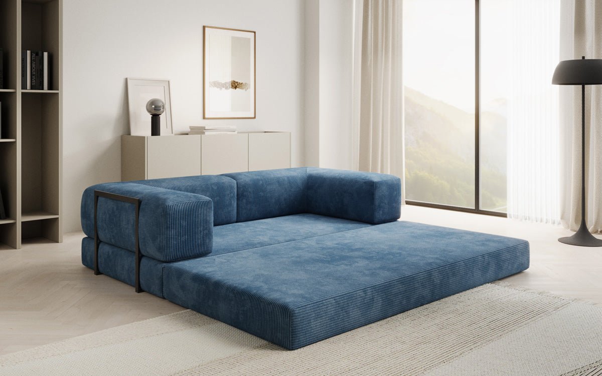Designer Sofa Lazy 3-Seater in Corduroy