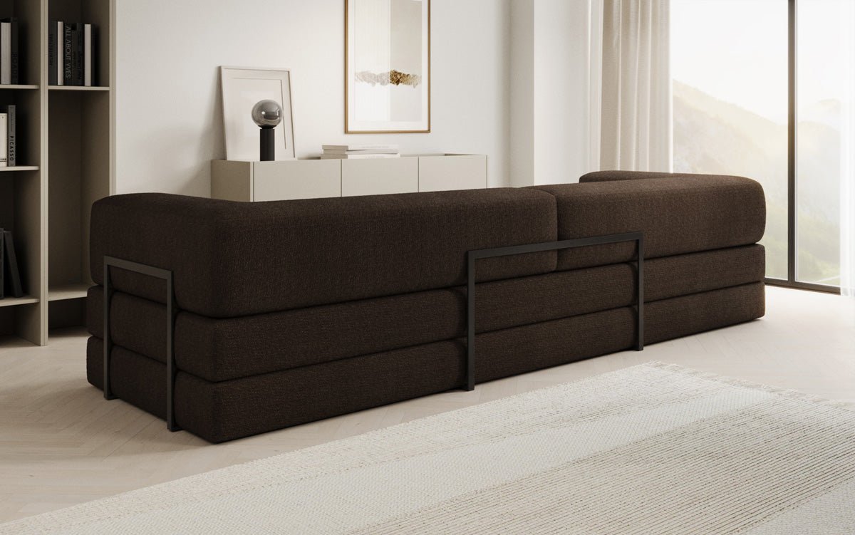 Canapé design Lazy 3 places XXL en Bouclé