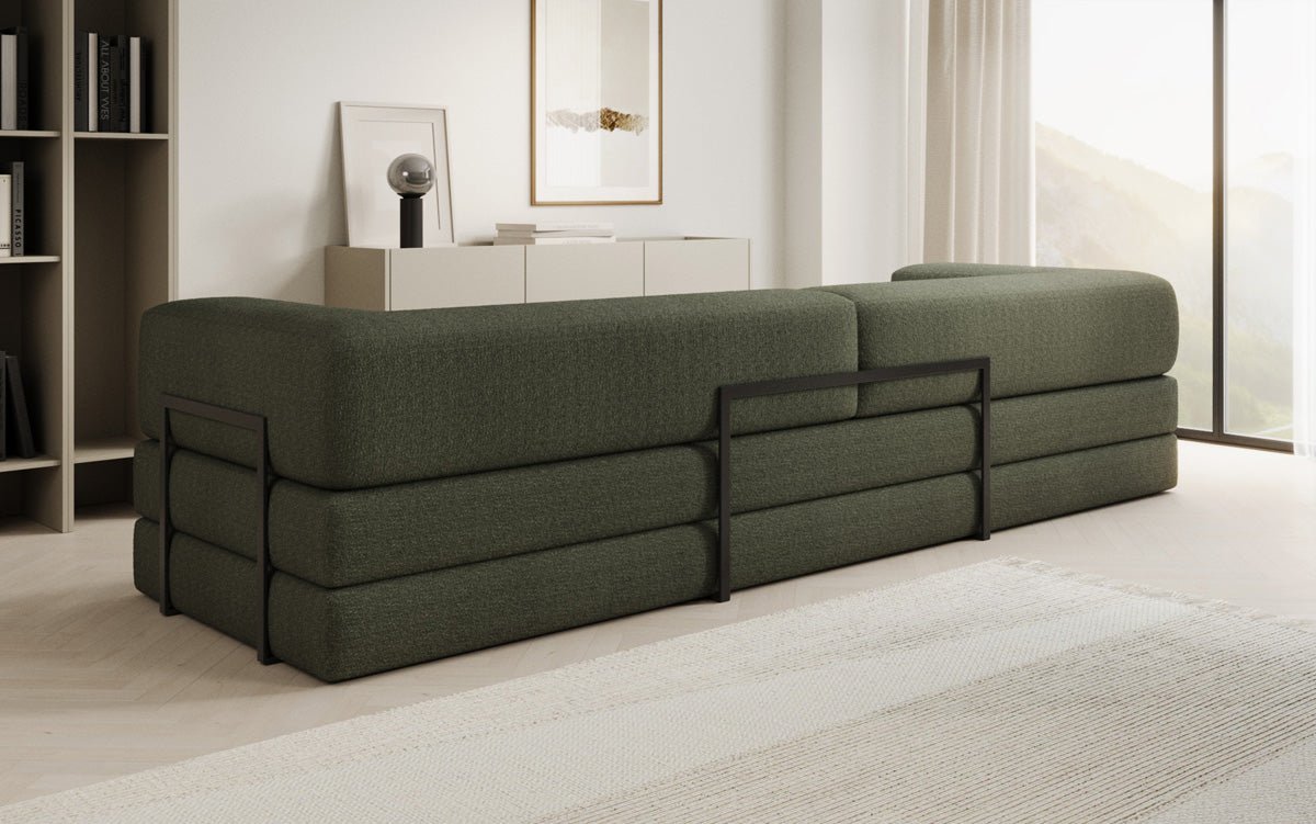 Canapé design Lazy 3 places XXL en Bouclé