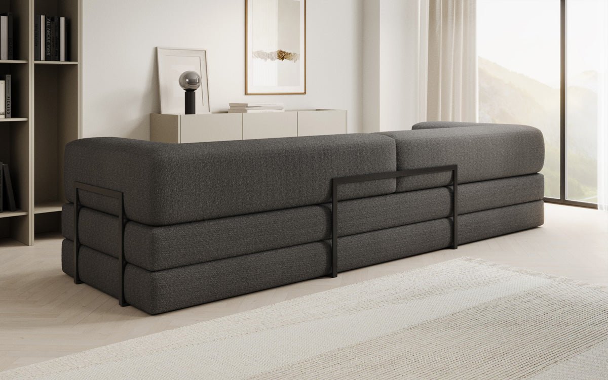 Canapé design Lazy 3 places XXL en Bouclé