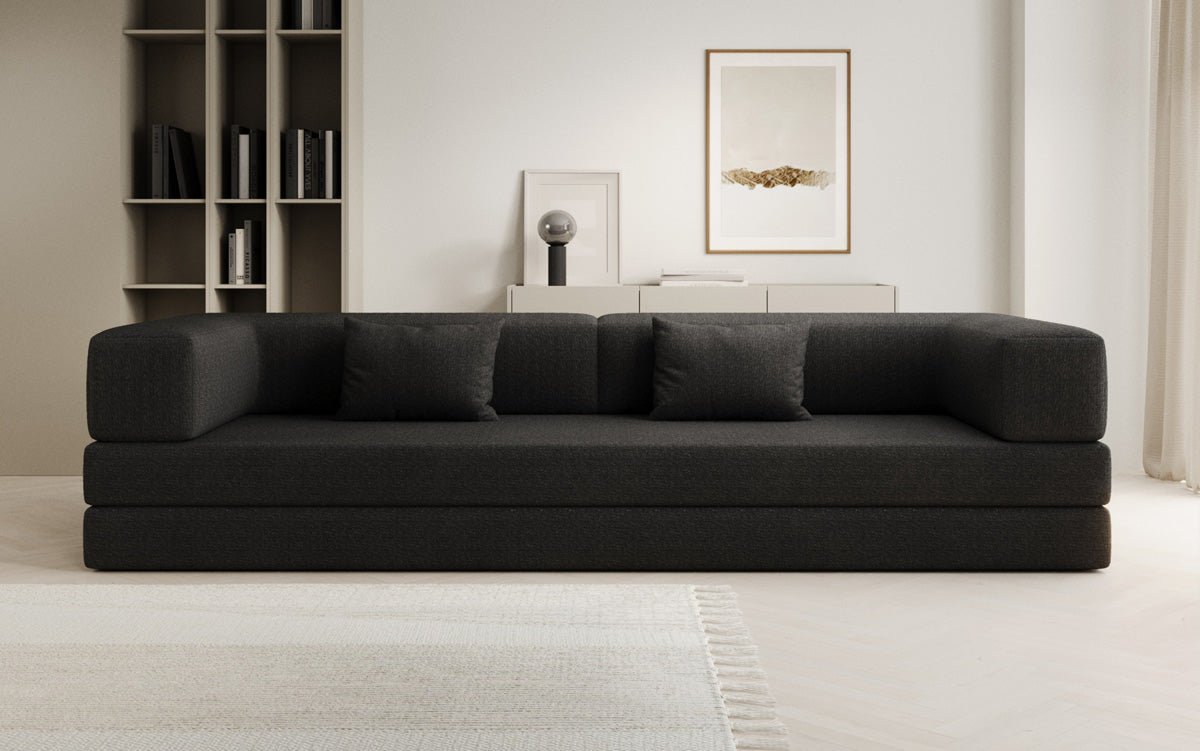 Canapé design Lazy 3 places XXL en Bouclé