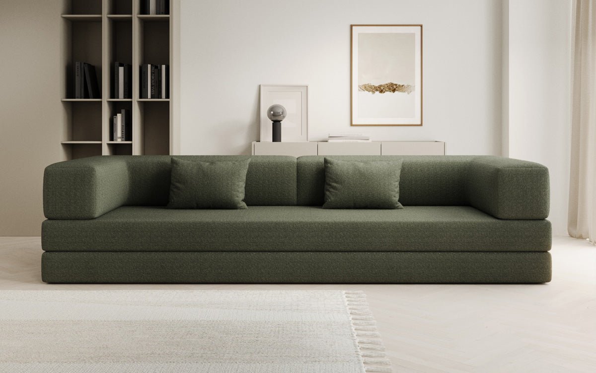 Canapé design Lazy 3 places XXL en Bouclé