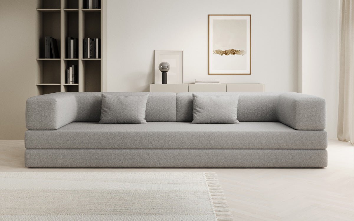 Canapé design Lazy 3 places XXL en Bouclé