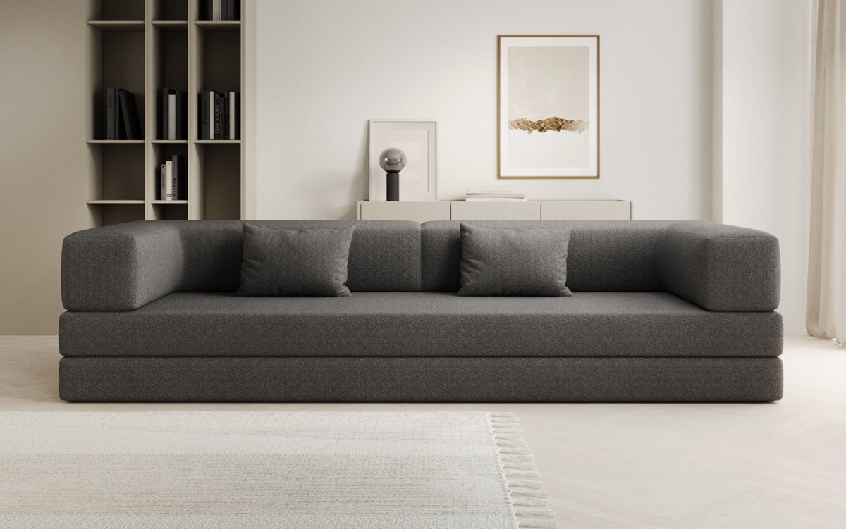 Canapé design Lazy 3 places XXL en Bouclé