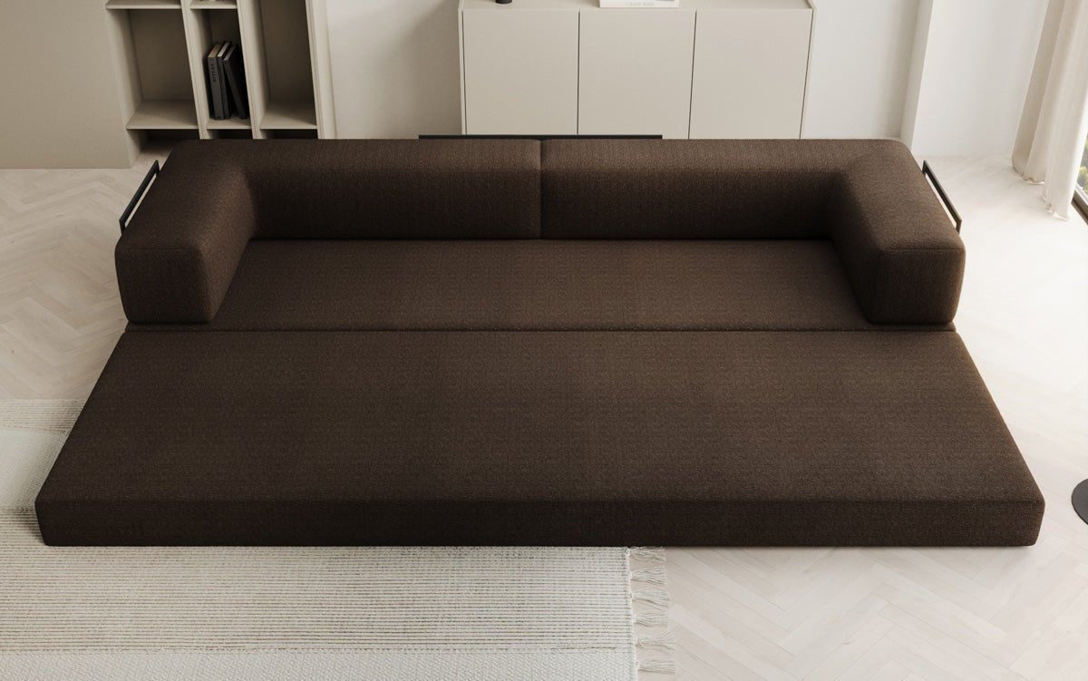 Canapé design Lazy 3 places XXL en Bouclé