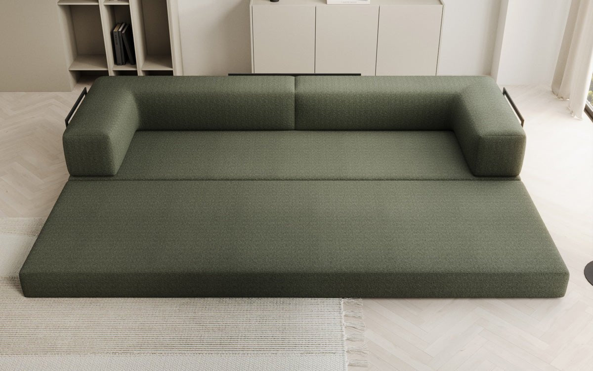 Canapé design Lazy 3 places XXL en Bouclé