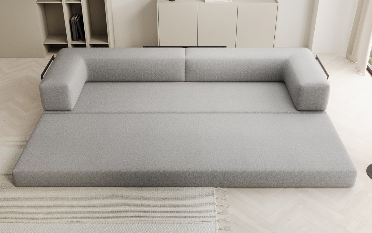 Canapé design Lazy 3 places XXL en Bouclé