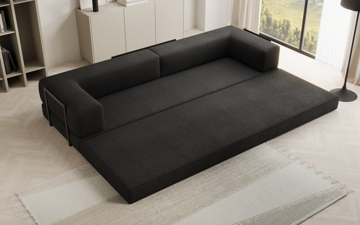 Canapé design Lazy 3 places XXL en Bouclé