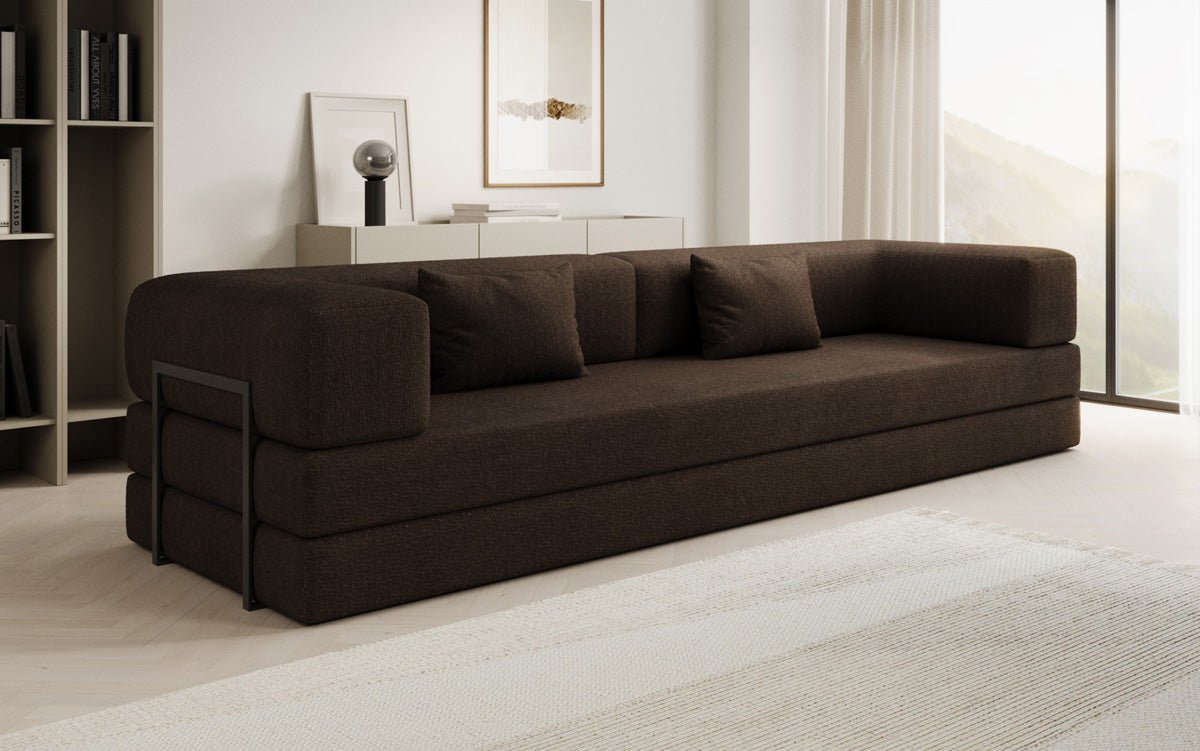 Canapé design Lazy 3 places XXL en Bouclé
