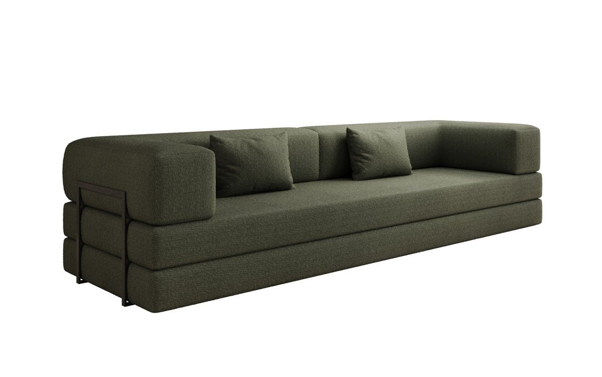Canapé design Lazy 3 places XXL en Bouclé