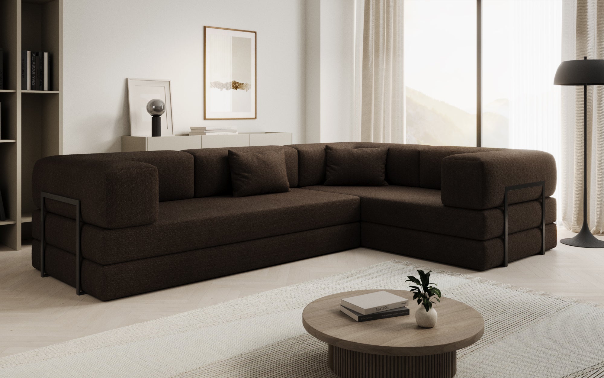 Extra hoes voor Sofa Lazy in Bouclé