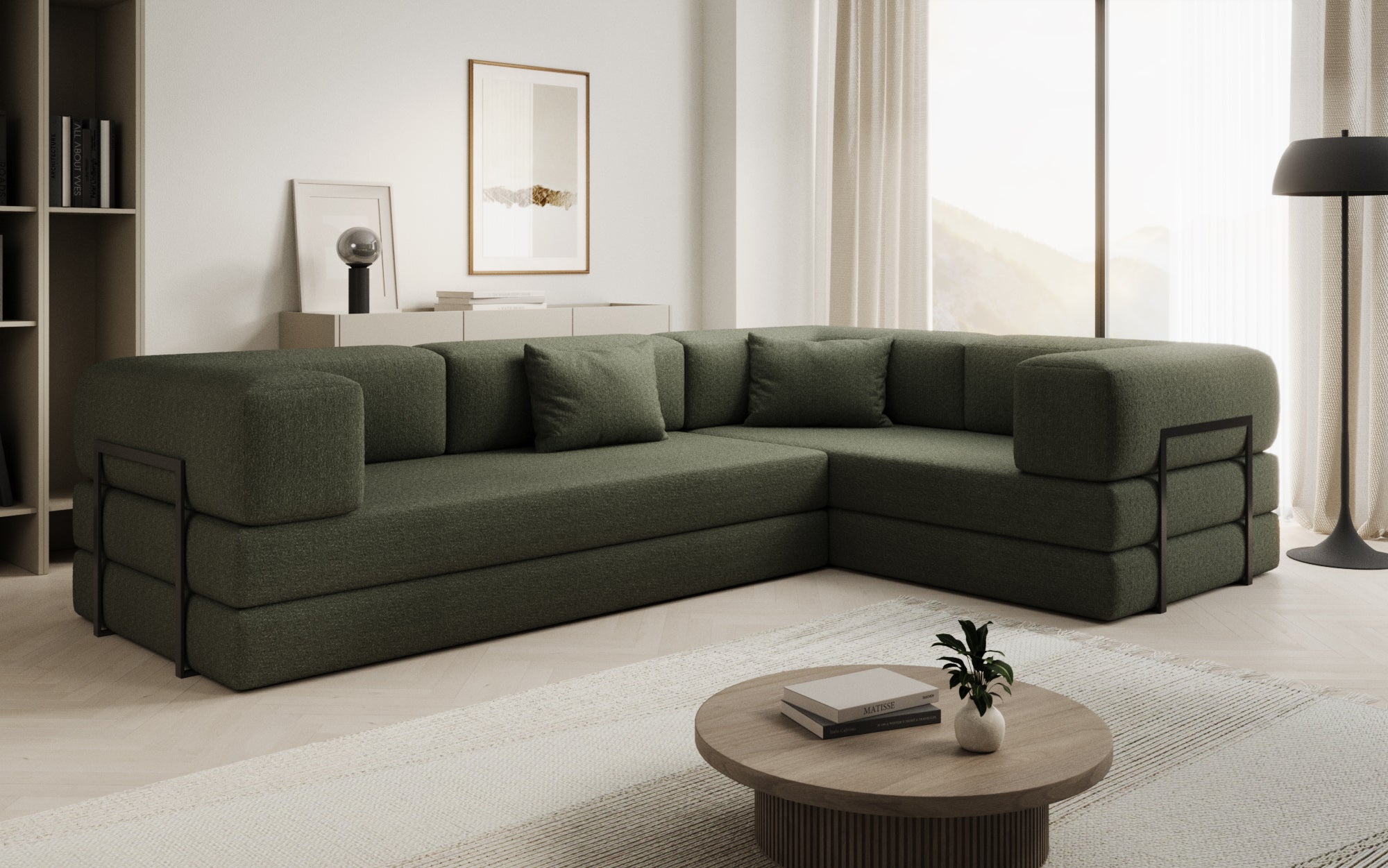 Extra hoes voor Sofa Lazy in Bouclé