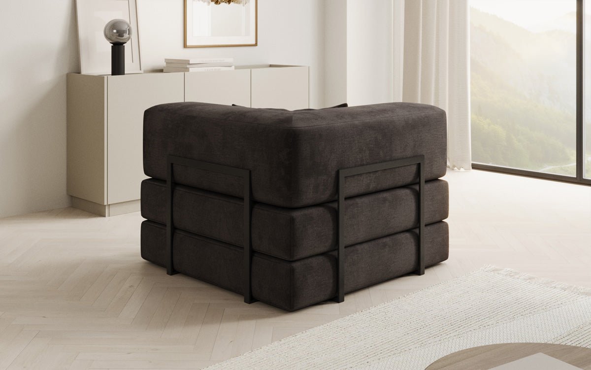 Canapé fauteuil Lazy en Velours