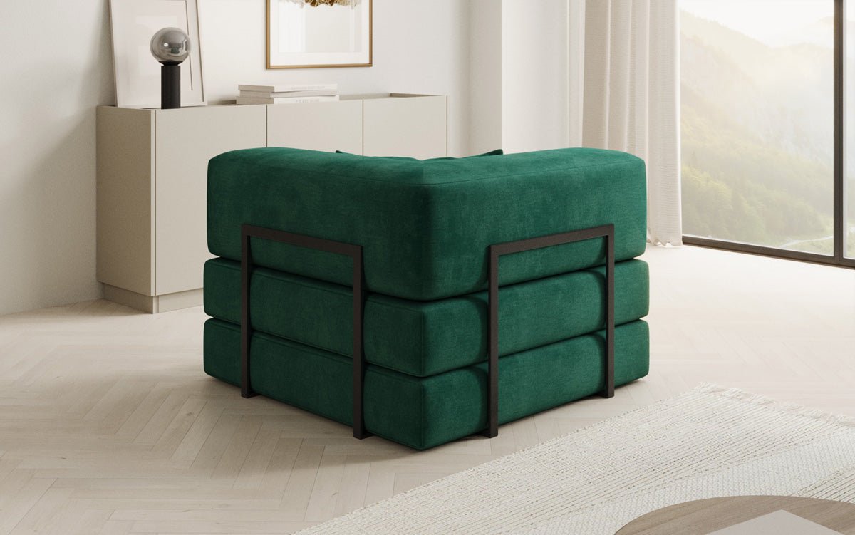 Canapé fauteuil Lazy en Velours