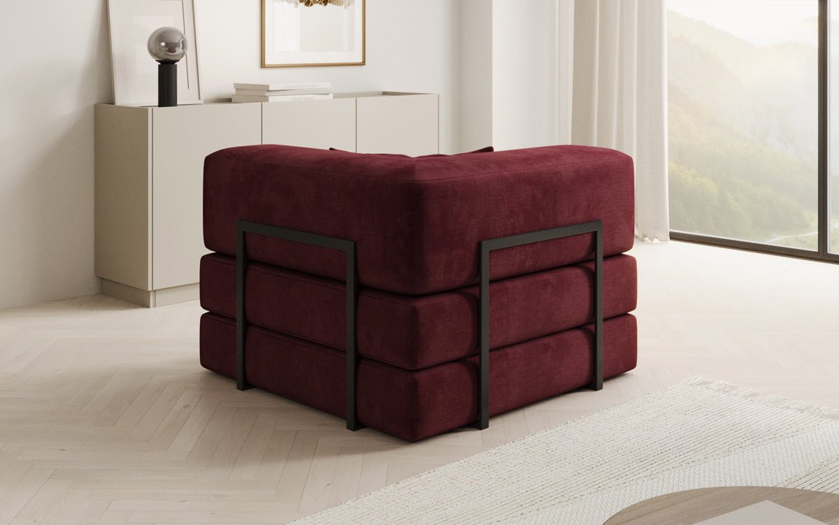 Canapé fauteuil Lazy en Velours