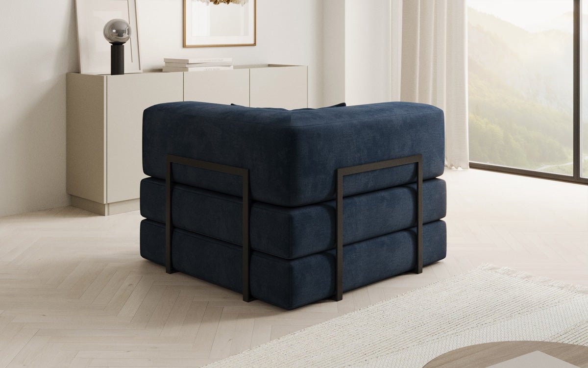 Canapé fauteuil Lazy en Velours