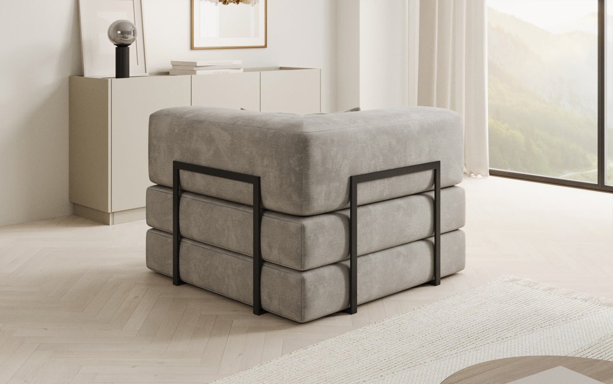 Canapé fauteuil Lazy en Velours