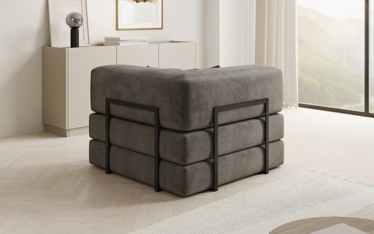 Canapé fauteuil Lazy en Velours