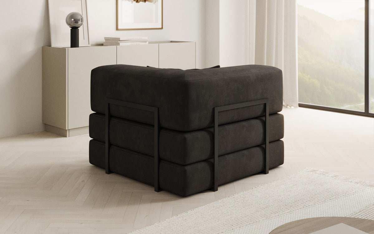 Canapé fauteuil Lazy en Velours