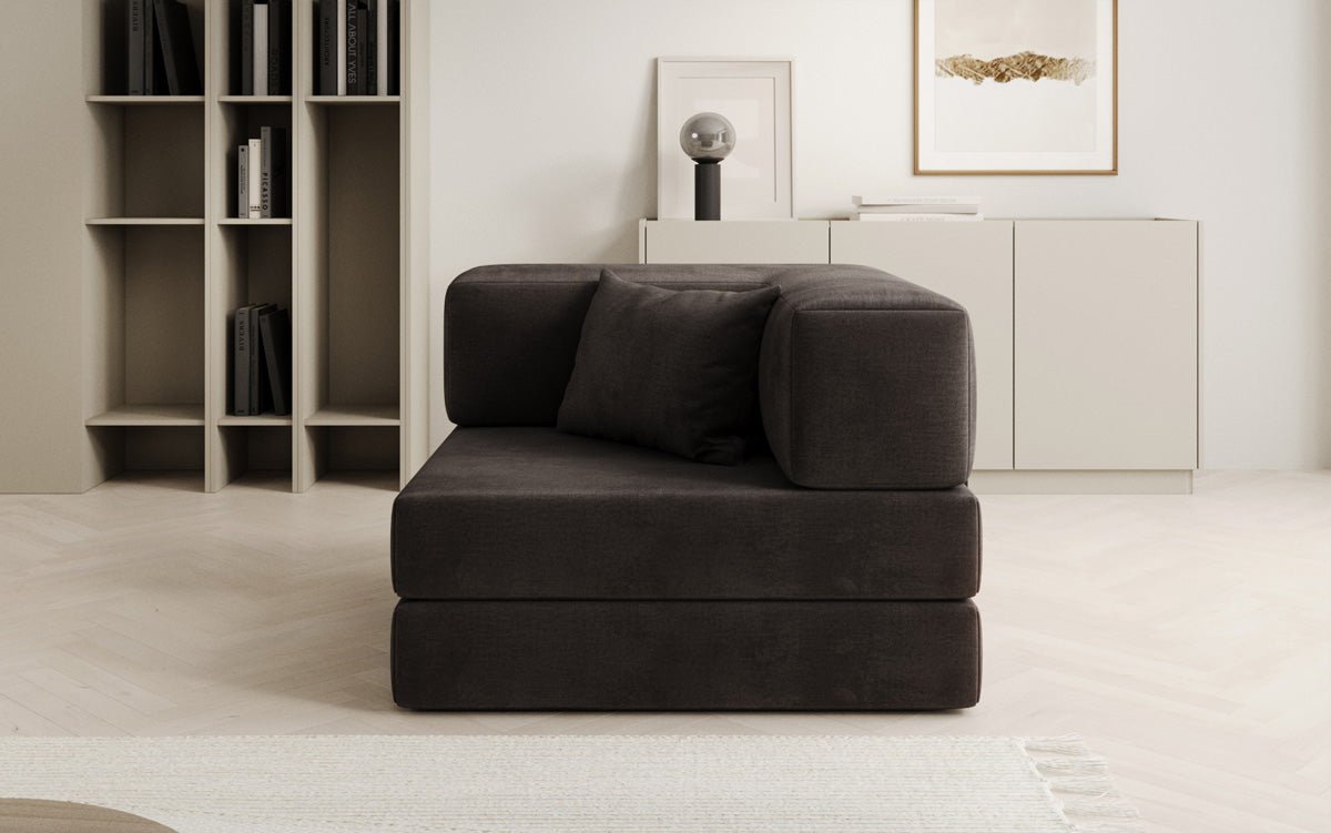 Canapé fauteuil Lazy en Velours