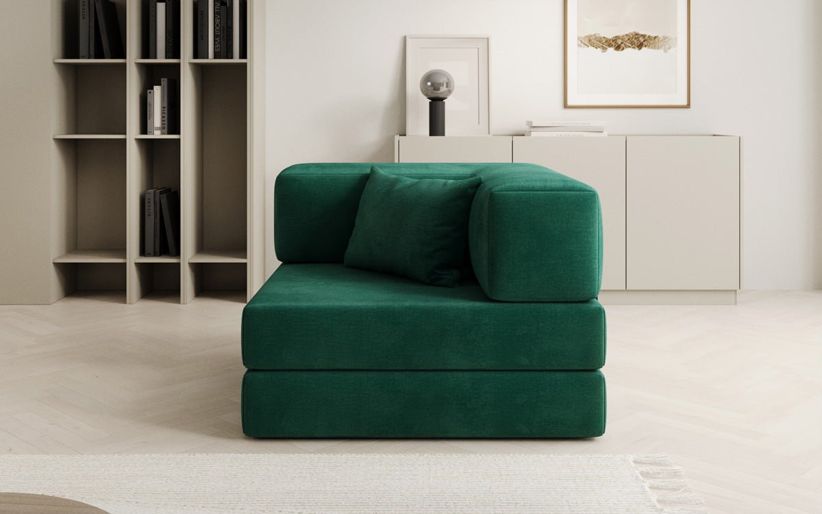 Canapé fauteuil Lazy en Velours