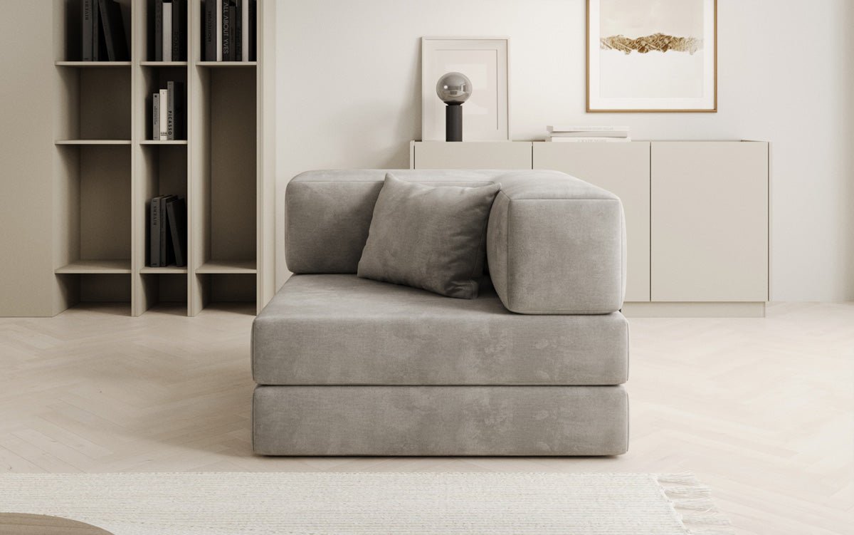 Canapé fauteuil Lazy en Velours