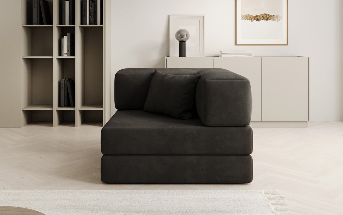 Canapé fauteuil Lazy en Velours