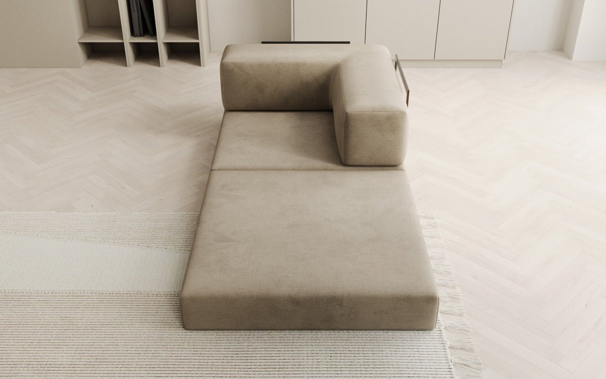 Canapé fauteuil Lazy en Velours