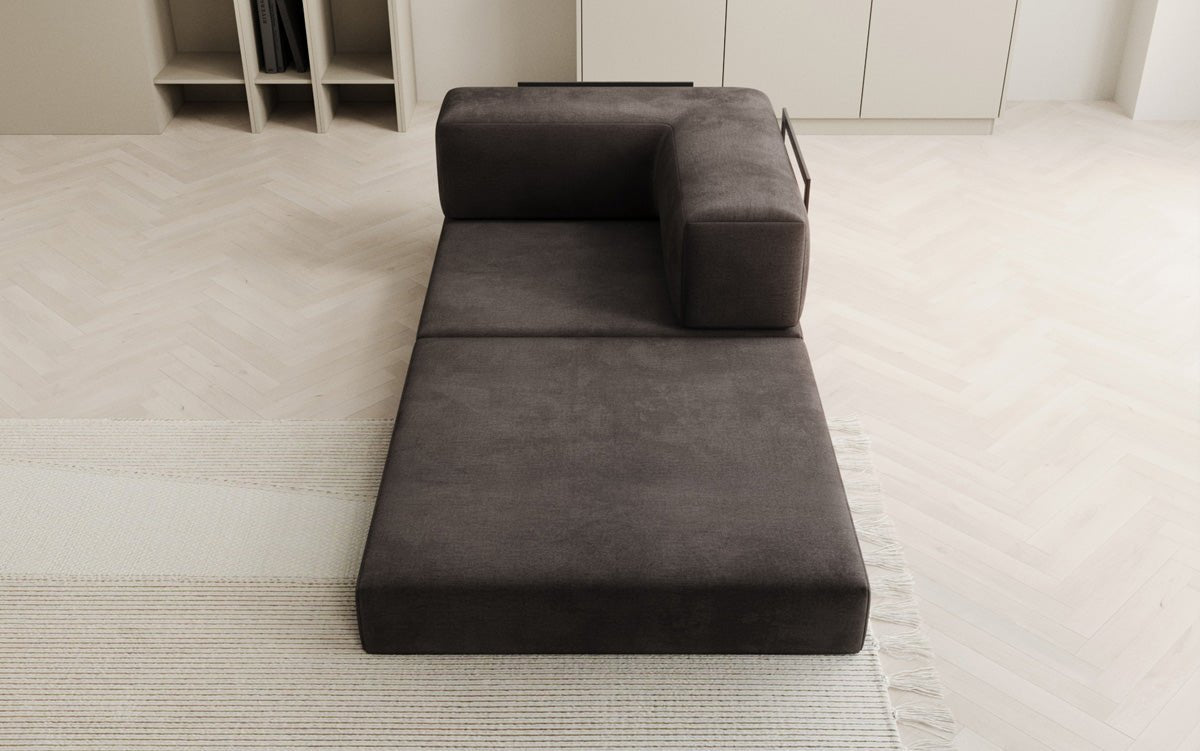 Canapé fauteuil Lazy en Velours