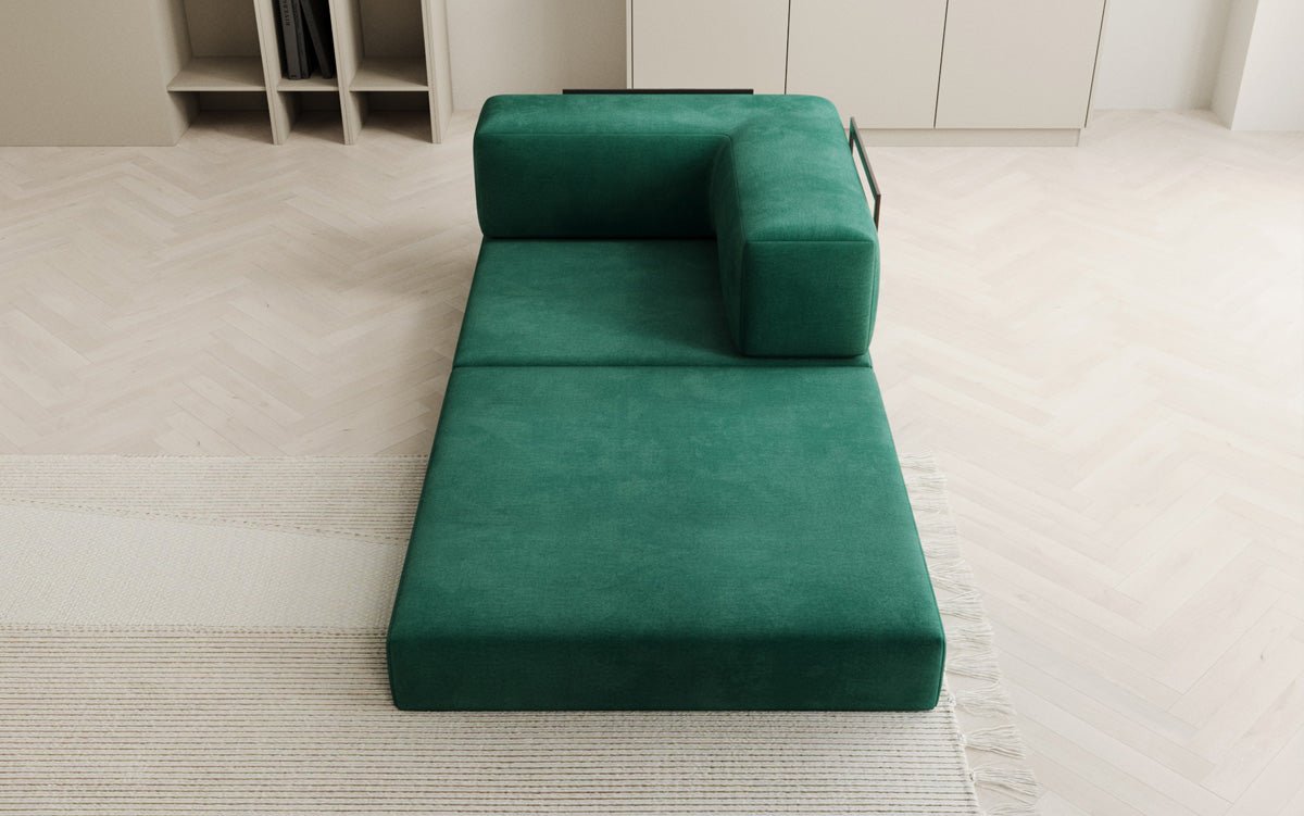 Canapé fauteuil Lazy en Velours