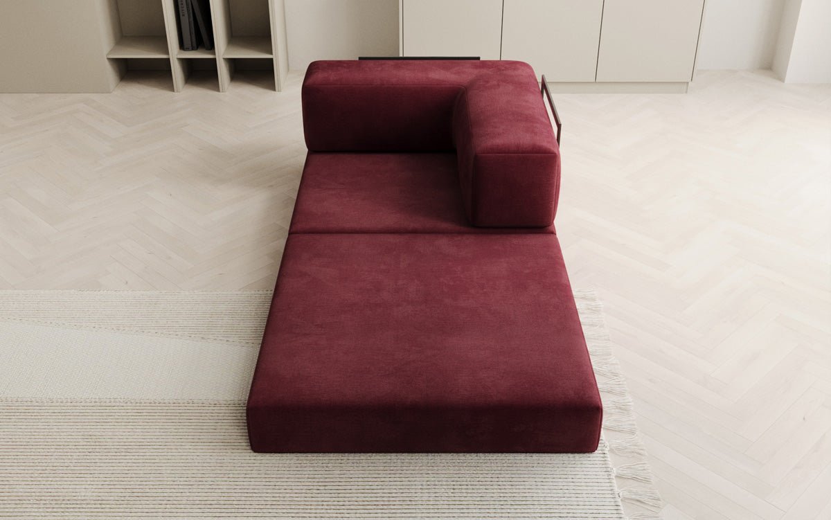 Canapé fauteuil Lazy en Velours