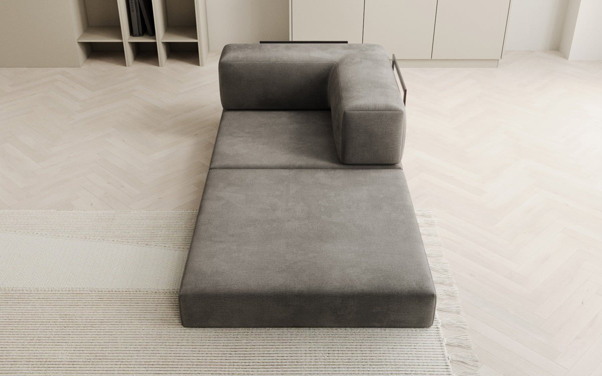 Canapé fauteuil Lazy en Velours
