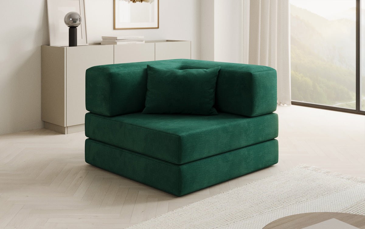 Canapé fauteuil Lazy en Velours