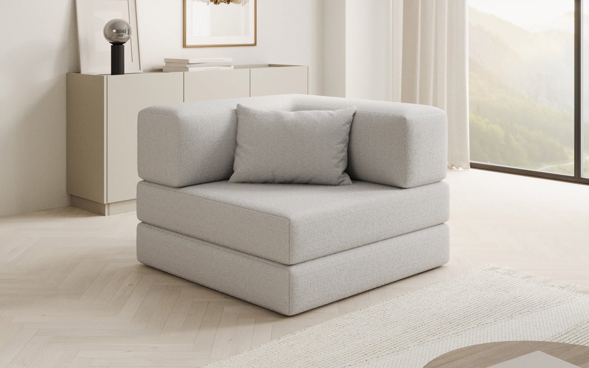 Extra hoes voor Sofa Lazy in Bouclé
