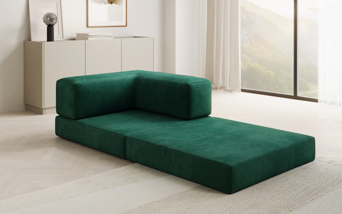 Canapé fauteuil Lazy en Velours