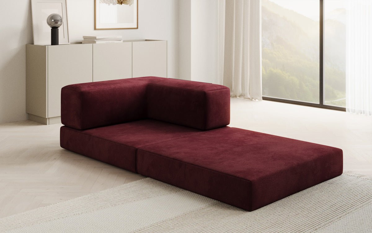 Canapé fauteuil Lazy en Velours