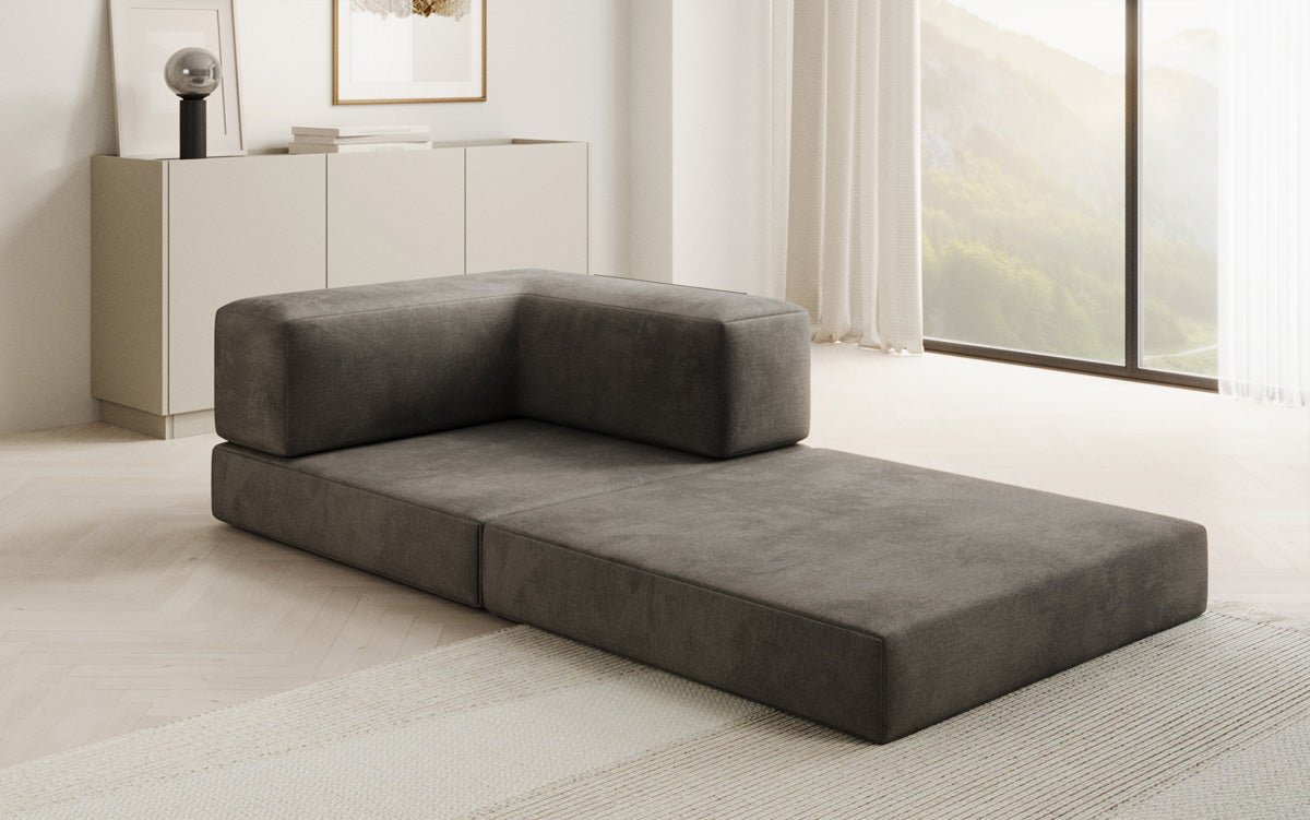 Canapé fauteuil Lazy en Velours
