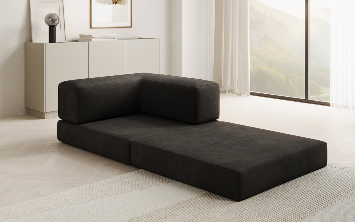 Canapé fauteuil Lazy en Velours
