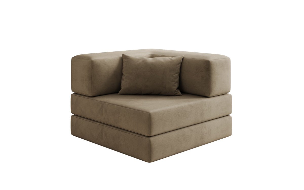Canapé fauteuil Lazy en Velours