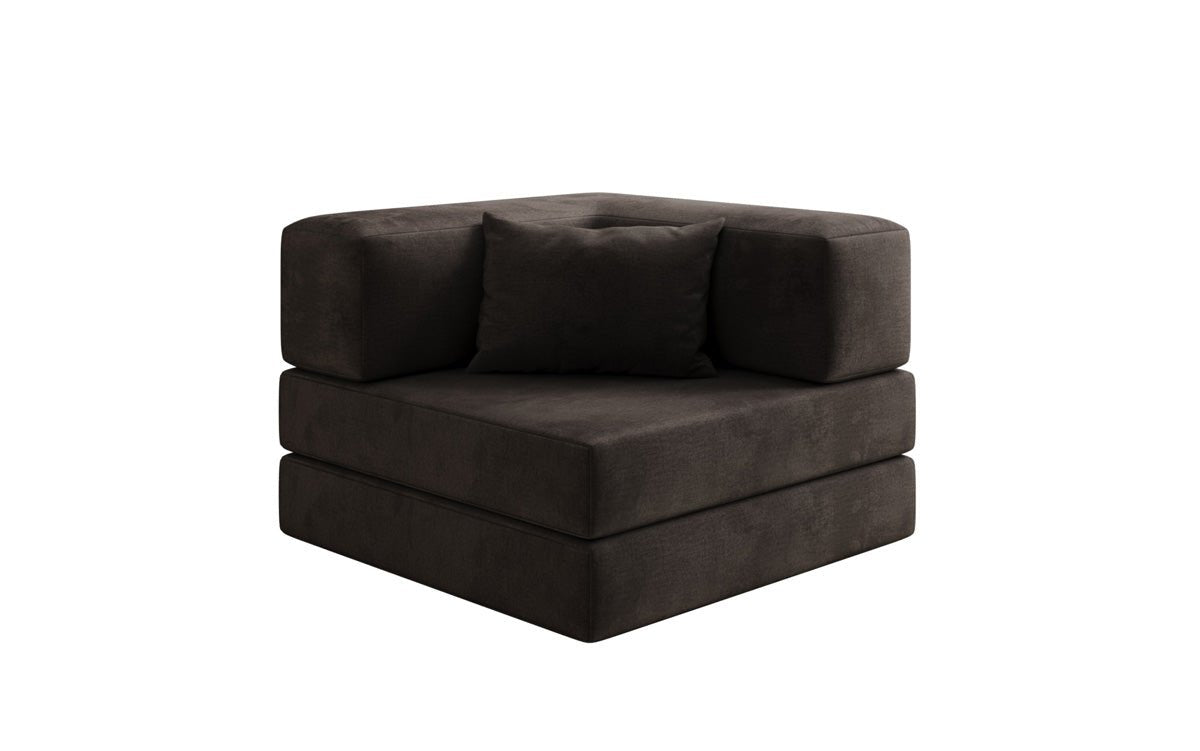 Canapé fauteuil Lazy en Velours