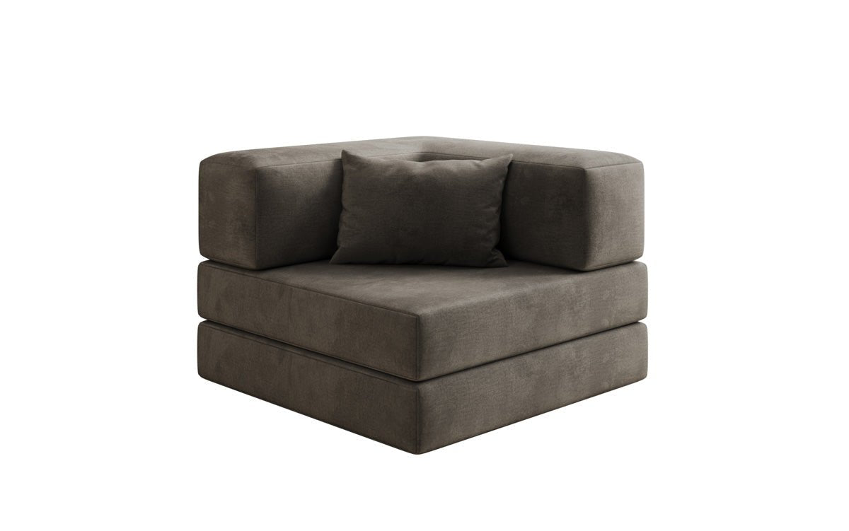 Canapé fauteuil Lazy en Velours