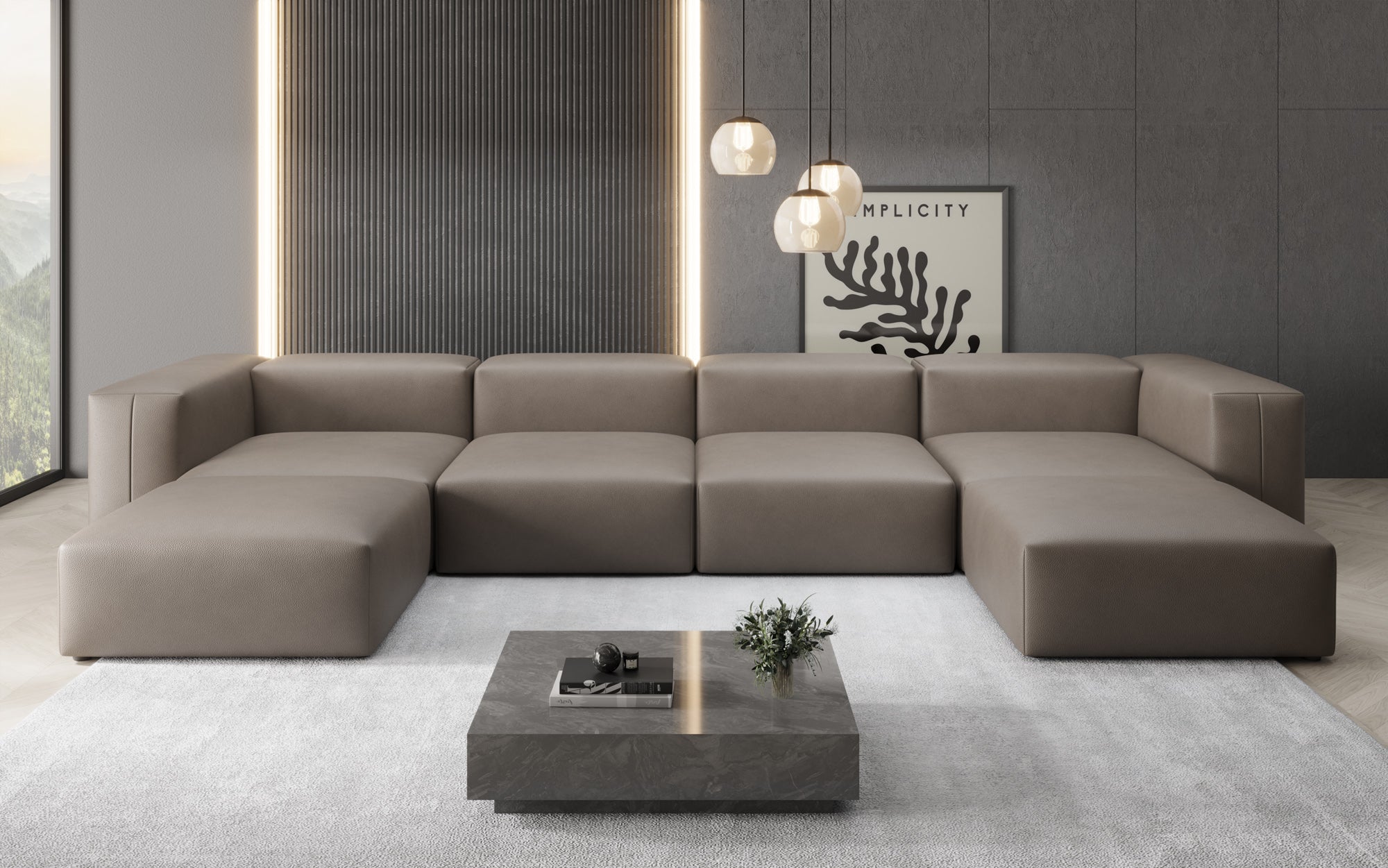 Designer U Bank Snug in Echtleder