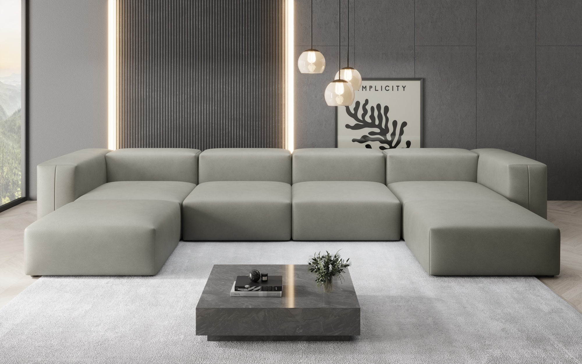 Designer U Bank Snug in Echtleder