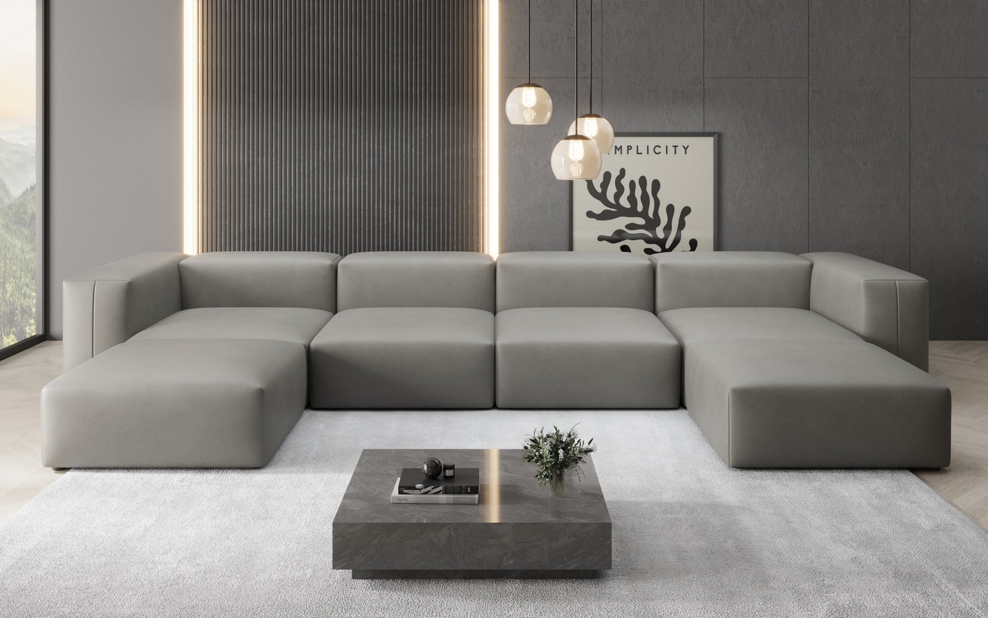 Designer U Bank Snug in Echtleder